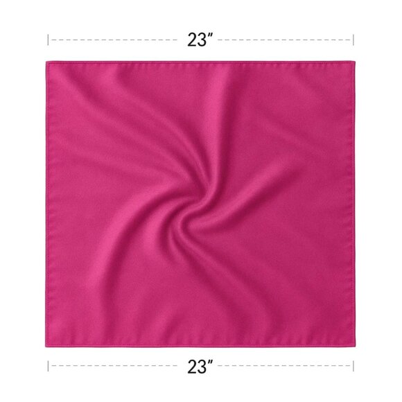 Fuchsia Wild Rag Large Scarf 23x23" Western Accessory Cowgirl or Cowboy - Picture 2 of 5